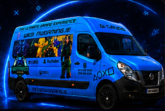 Blue gaming van
