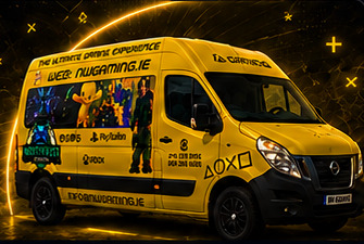 Yellow gaming van